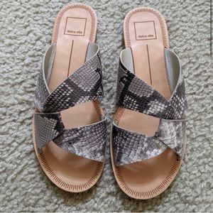 Dolce Vita Derby Snake Print Sandal